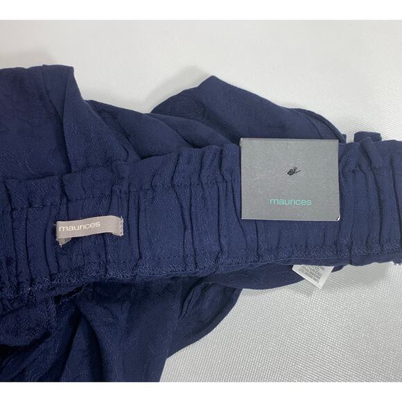 Women’s Maurice's Dark Blue Regular Fit High Rise Baggy Pants Size Small - NEW - Picture 5 of 7